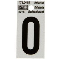 NUMBER 0 REFLECTIVE  1-1/4"