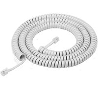 PHONE COIL CORD 25' WHITE