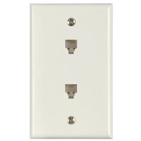 WALL JACK DUPLEX WHITE