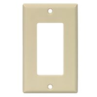 1 GANG DECO WALL PLATE IVORY