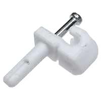 BACK WALL CLIP PLASTIC WHT PK48