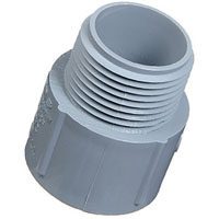 CONDUIT MALE ADAPTER 1/2" GREY