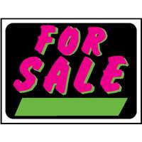 SIGN "FOR SALE" FLUORESCENT