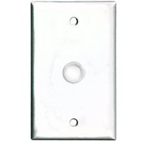 1-GANG TELECOM PLATE WHITE