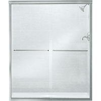 SHOWER DOOR SILVER FINESS 60IN