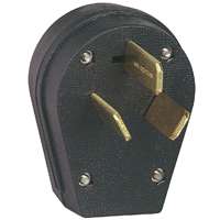 BLACK ANGLE UNIV 3 WIRE PLUG