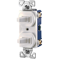 WHITE COMM 2 TOGGLE SWITCH 1 POL