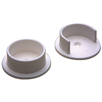 POLE SOCKETS 1-3/8 WHITE