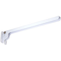 BRACKET SHELF FLDG WHITE 12IN