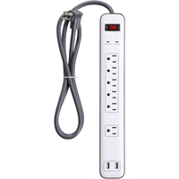 SURGE PROTECTOR 6 OUT USB CHARGE