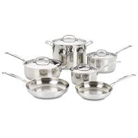 COOKWARE 10PC STAINLESS STEEL