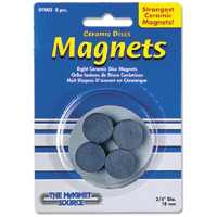 CERAMIC DISC MAGNET 3/4X3/16 8PC