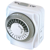 TIMER DOUBLE OUTLET POWER ZONE