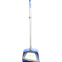 LONG HANDLE DUSTPAN W BROOM
