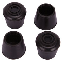 TAPON GOMA MUEBLE BLK 3/4 PK4