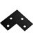 ESCUADRA FLAT 6X3X1/8 BLK