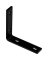 ESCUADRA FLAT 6-1/4X1-1/2X1/4 BK
