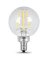 Feit Electric Decorative LED Bulb, 40 W, 120 V, 350 lumens, 2700 K, 90+ CRI,