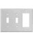 Arrow Hart 2173 Combination Decorative Standard Wall Plate, 3 Gang, 4-1/2 in