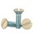 Cooper BP231V-SP Wall Plate Screw, NO 6-32, 1/2 in L, Steel
