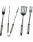Omaha Heavy Duty Barbecue Tool Set With Handles And Hangers, Stainless Steel