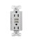 RECEPT DUPLEX COMB TR W/USB WHT