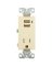 RECEPTACULO COMB TR W/USB LT ALM