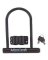ProSource High Security U-Type Shackle Lock, 7 In, Pvc, Black, Vinyl Coated