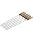 GRILLPRO 40538 Deluxe Skewer Set, 22 in L, 6 Piece, Stainless Steel, Chrome