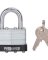 ProSource Laminated Padlock With Bumper, 1-3/4 In, 4 Pins, Hardened Steel