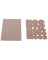 FELT PAD ASSORTMENT HD BEIG 26PC