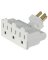 SWIVEL 3 OUTLET TAP WHITE