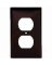 TAPA RECEPTACULO 1G BROWN