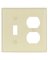 TAPA SWITCH REC DBL 2G ALMOND