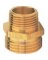 HOSE TO PIPE CONNECTOR, 3/4M-1/2F-3/4M