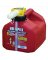 No-Spill 1415 Gas Can, 1.25 gal Capacity, Plastic, Red