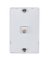 WALL PHONE JACK SINGLE WHITE