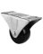 RUEDA PLATE CASTER RUBBER 3"