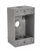 CAJA GRIS ALUM 3 OUTLET 1GANGA