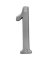 NUMERO 1 4IN SATIN NICKLE