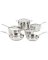 COOKWARE 10PC STAINLESS STEEL