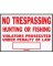 SIGN NO HUNT FISH TRESP