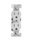 DUPLEX RECEPTACLE WHITE