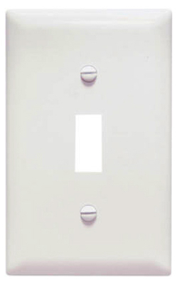 1GANG TOGGLE SWITCH COVER WHITE
