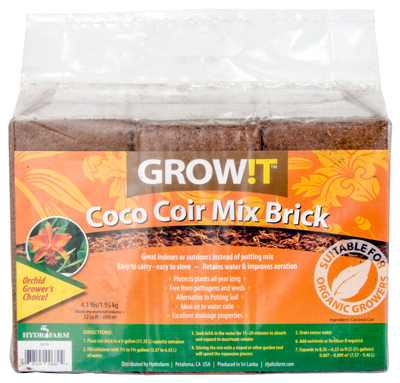 Coco Coir Mix Brick (.3 cubic feet when expanded)