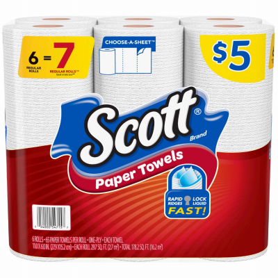 6PK SCOTT Paper Towels