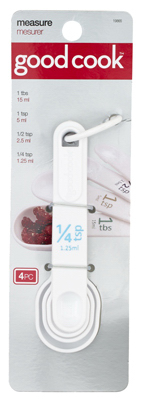 4PC Plas Meas Spoons