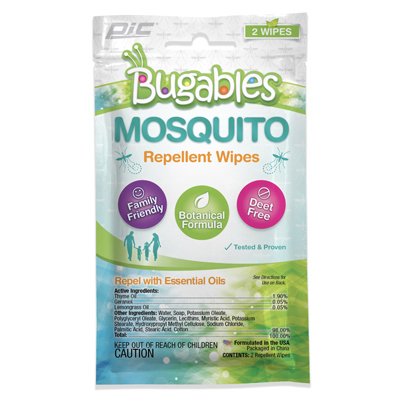 2-Pk Mosquito Repellent Wipe