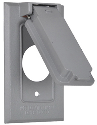 WEATHERPROOF OUTLET COVER GRAY