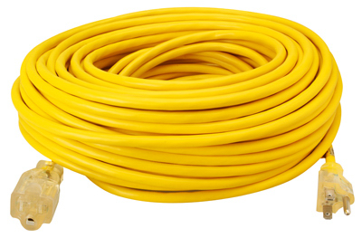 100' 12/3 EXTENSION CORD YELLOW